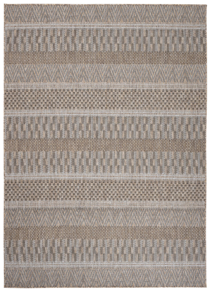 Vloerkleed Melissa Bruin Gestreept Indoor Outdoor