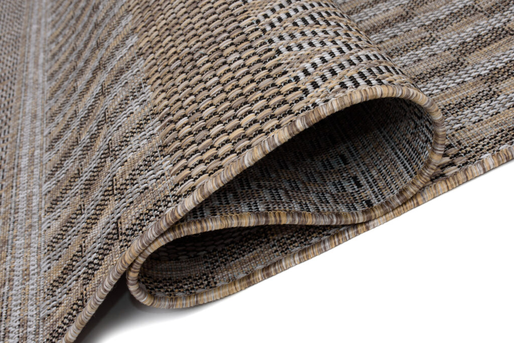 Vloerkleed Melissa Bruin Gestreept Indoor Outdoor