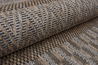 Vloerkleed Melissa Bruin Gestreept Indoor Outdoor
