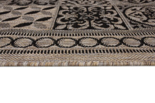 Vloerkleed Melissa Bruin Zwart Mozaiek Indoor Outdoor