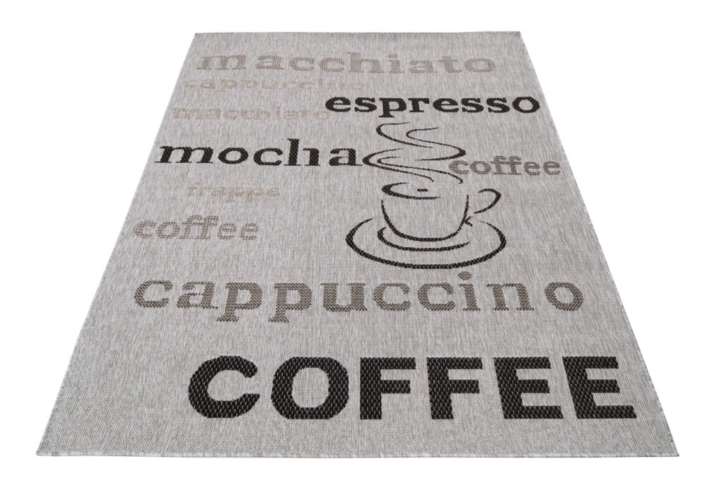 Vloerkleed Melissa Grijs Zwart Koffie Indoor Outdoor