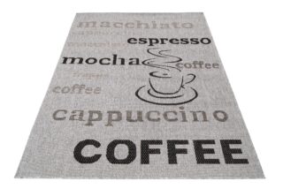 Vloerkleed Melissa Grijs Zwart Koffie Indoor Outdoor