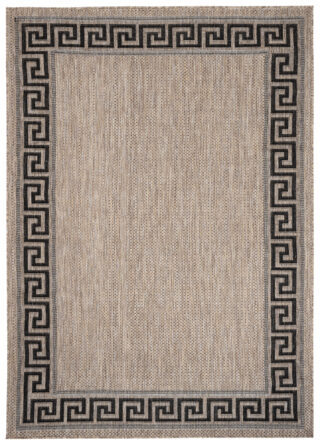 Vloerkleed Melissa Bruin Zwart Zigzag Indoor Outdoor