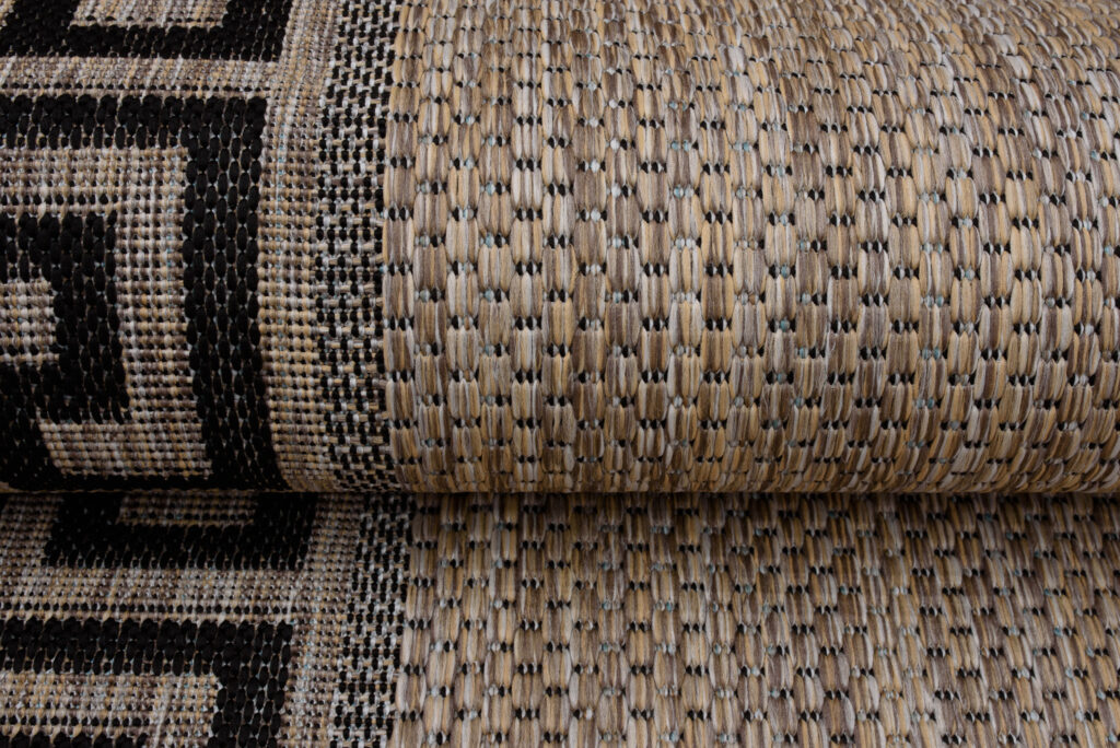 Vloerkleed Melissa Bruin Zwart Zigzag Indoor Outdoor