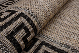 Vloerkleed Melissa Bruin Zwart Zigzag Indoor Outdoor