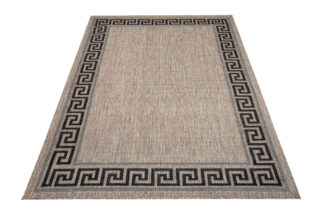 Vloerkleed Melissa Bruin Zwart Zigzag Indoor Outdoor