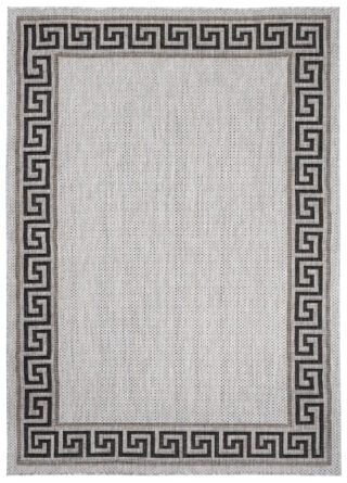 Vloerkleed Melissa Grijs Zwart Zigzag Indoor Outdoor