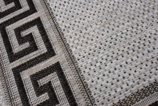 Vloerkleed Melissa Grijs Zwart Zigzag Indoor Outdoor
