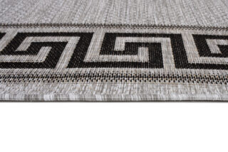 Vloerkleed Melissa Grijs Zwart Zigzag Indoor Outdoor