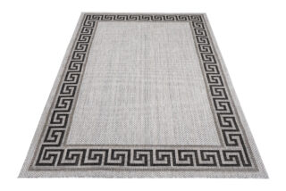 Vloerkleed Melissa Grijs Zwart Zigzag Indoor Outdoor