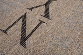 Vloerkleed Melissa Bruin Zwart Straten Indoor Outdoor