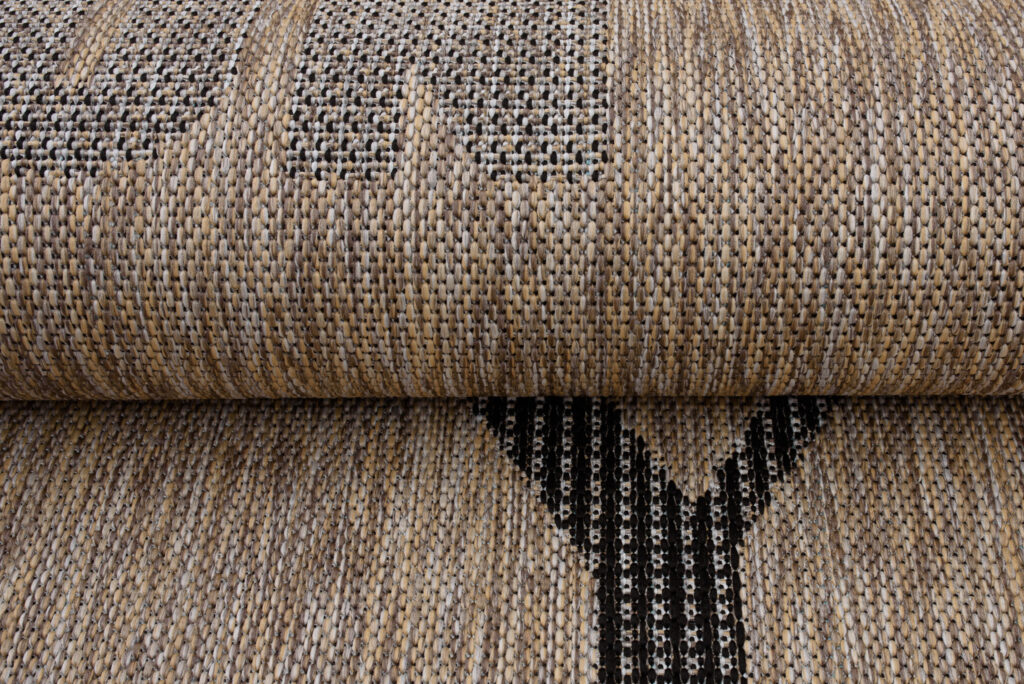 Vloerkleed Melissa Bruin Zwart Straten Indoor Outdoor