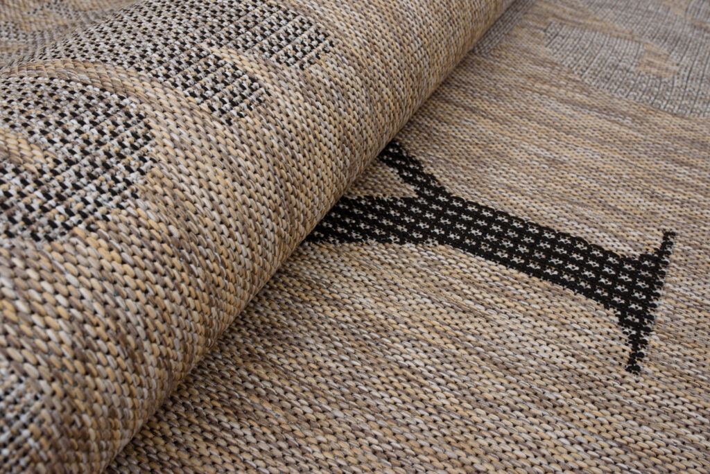 Vloerkleed Melissa Bruin Zwart Straten Indoor Outdoor