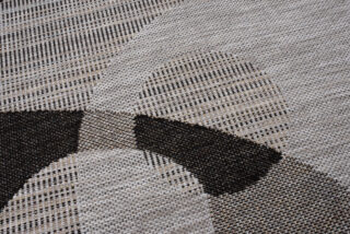 Vloerkleed Melissa Grijs Zwart Geometrisch Indoor Outdoor
