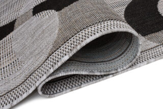 Vloerkleed Melissa Grijs Zwart Geometrisch Indoor Outdoor