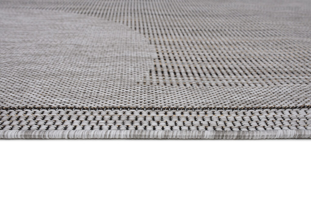 Vloerkleed Melissa Grijs Zwart Geometrisch Indoor Outdoor