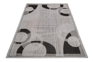 Vloerkleed Melissa Grijs Zwart Geometrisch Indoor Outdoor