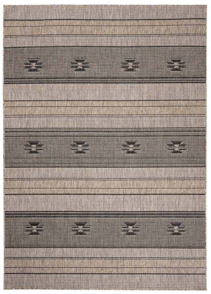 Vloerkleed Melissa Bruin Zwart Ethno Indoor Outdoor