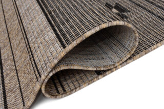 Vloerkleed Melissa Bruin Zwart Ethno Indoor Outdoor