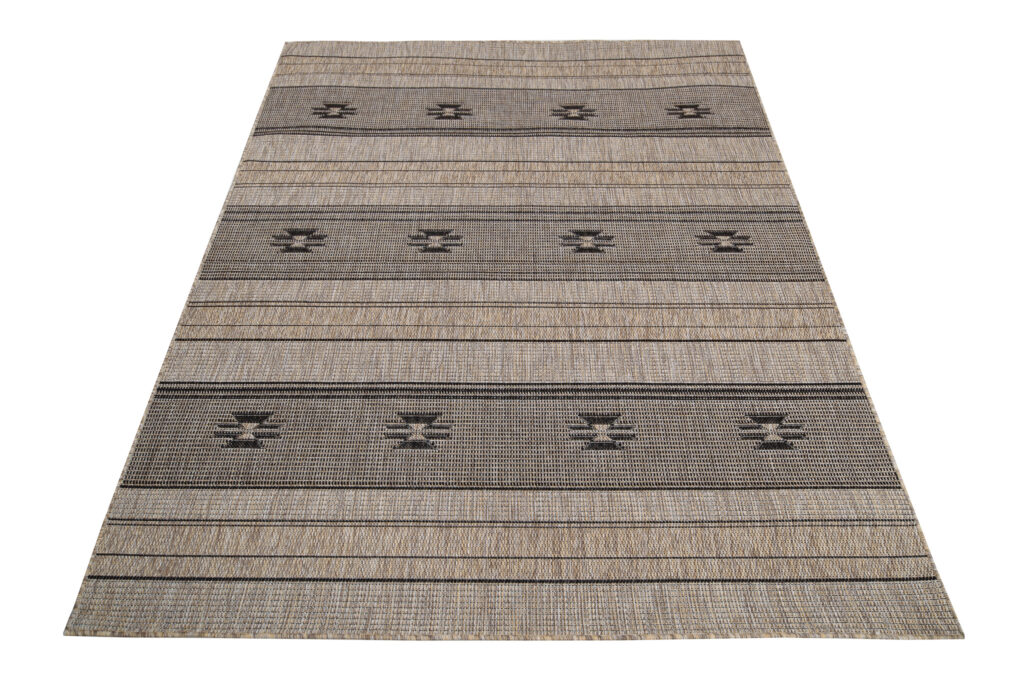 Vloerkleed Melissa Bruin Zwart Ethno Indoor Outdoor