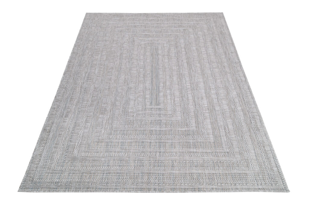 Vloerkleed Melissa Grijs Melange Geometrisch Indoor Outdoor