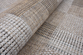 Vloerkleed Melissa Bruin Grijs Vierkanten Indoor Outdoor