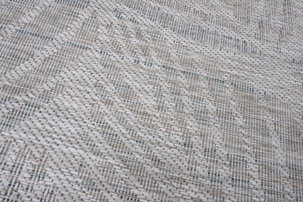 Vloerkleed Melissa Grijs Melange Bladeren Indoor Outdoor