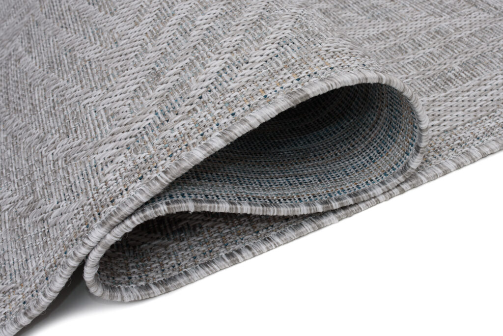 Vloerkleed Melissa Grijs Melange Bladeren Indoor Outdoor