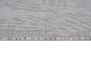 Vloerkleed Melissa Grijs Melange Bladeren Indoor Outdoor