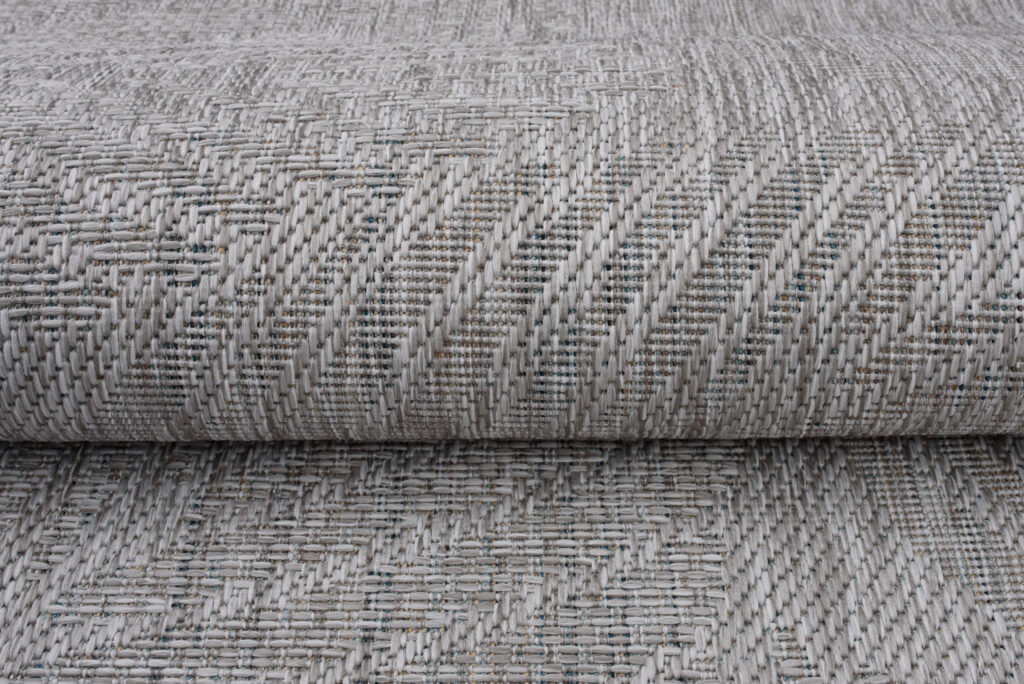 Vloerkleed Melissa Grijs Melange Bladeren Indoor Outdoor