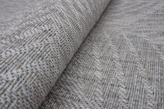 Vloerkleed Melissa Grijs Melange Bladeren Indoor Outdoor