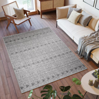 Vloerkleed Capri Grijs Indoor Outdoor Sisal Modern Boho