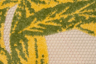 Buitenkleed Patio Creme Groen Bladeren