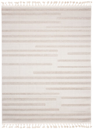 Vloerkleed Timber Indoor Outdoor Beige Gestreept Kwastjes