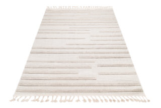 Vloerkleed Timber Indoor Outdoor Beige Gestreept Kwastjes