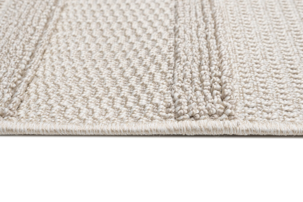 Vloerkleed Timber Indoor Outdoor Beige Gestreept Kwastjes