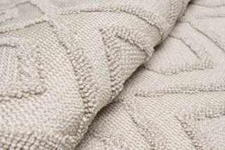 Vloerkleed Timber Indoor Outdoor Beige Geometrisch Kwastjes