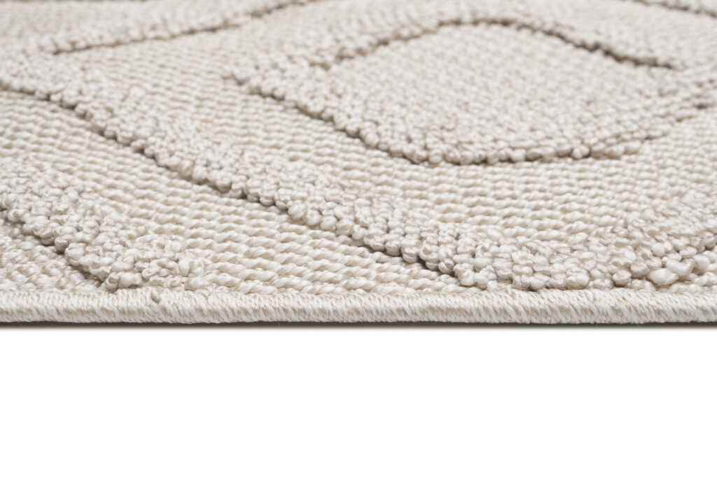 Vloerkleed Timber Indoor Outdoor Beige Geometrisch Kwastjes