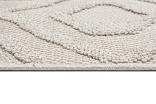 Vloerkleed Timber Indoor Outdoor Beige Geometrisch Kwastjes