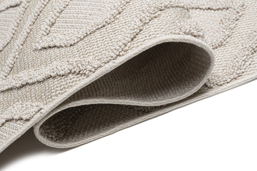 Vloerkleed Timber Indoor Outdoor Beige Geometrisch Kwastjes
