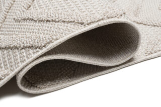Vloerkleed Timber Indoor Outdoor Beige Ruiten Kwastjes