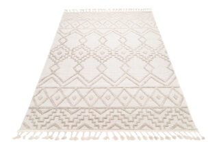 Vloerkleed Timber Indoor Outdoor Beige Marokkaans Kwastjes