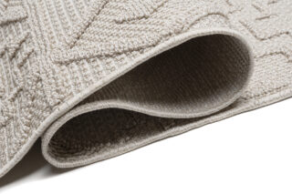 Vloerkleed Timber Indoor Outdoor Beige Marokkaans Kwastjes
