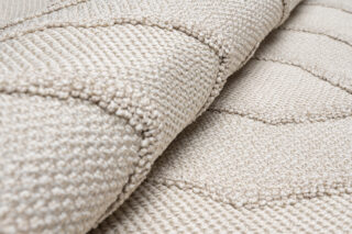 Vloerkleed Timber Indoor Outdoor Beige Zigzag Kwastjes