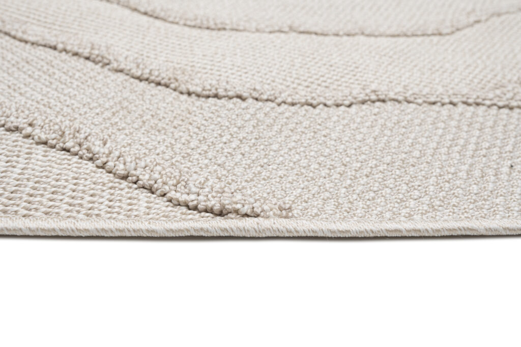 Vloerkleed Timber Indoor Outdoor Beige Zigzag Kwastjes