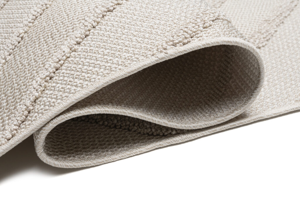 Vloerkleed Timber Indoor Outdoor Beige Zigzag Kwastjes
