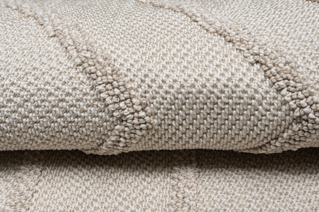 Vloerkleed Timber Indoor Outdoor Beige Zigzag Kwastjes