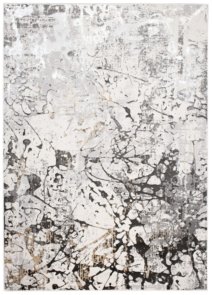 Vloerkleed Golden Grijs Creme Abstract