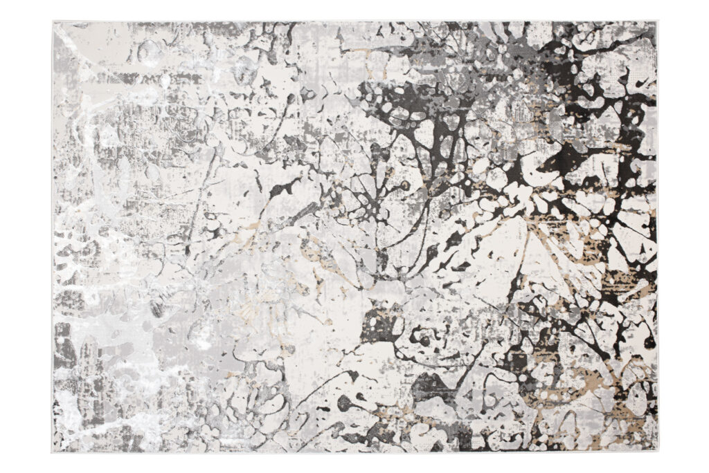 Vloerkleed Golden Grijs Creme Abstract