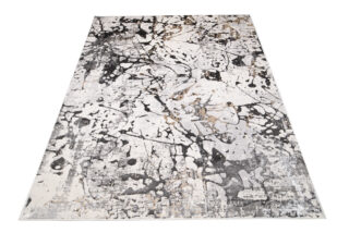 Vloerkleed Golden Grijs Creme Abstract